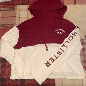 BOYFRIEND STYLE CROPPED HOLLISTER HOODIE